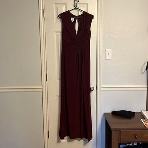 Cranberry bridesmaid dress